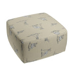 Square Pouf in Duffy - Doodle