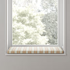 Custom Bench Cushion in French Laundry Stripe - Apricot