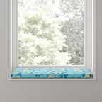Custom Bench Cushion in Grandma's Floral - Pale Blue