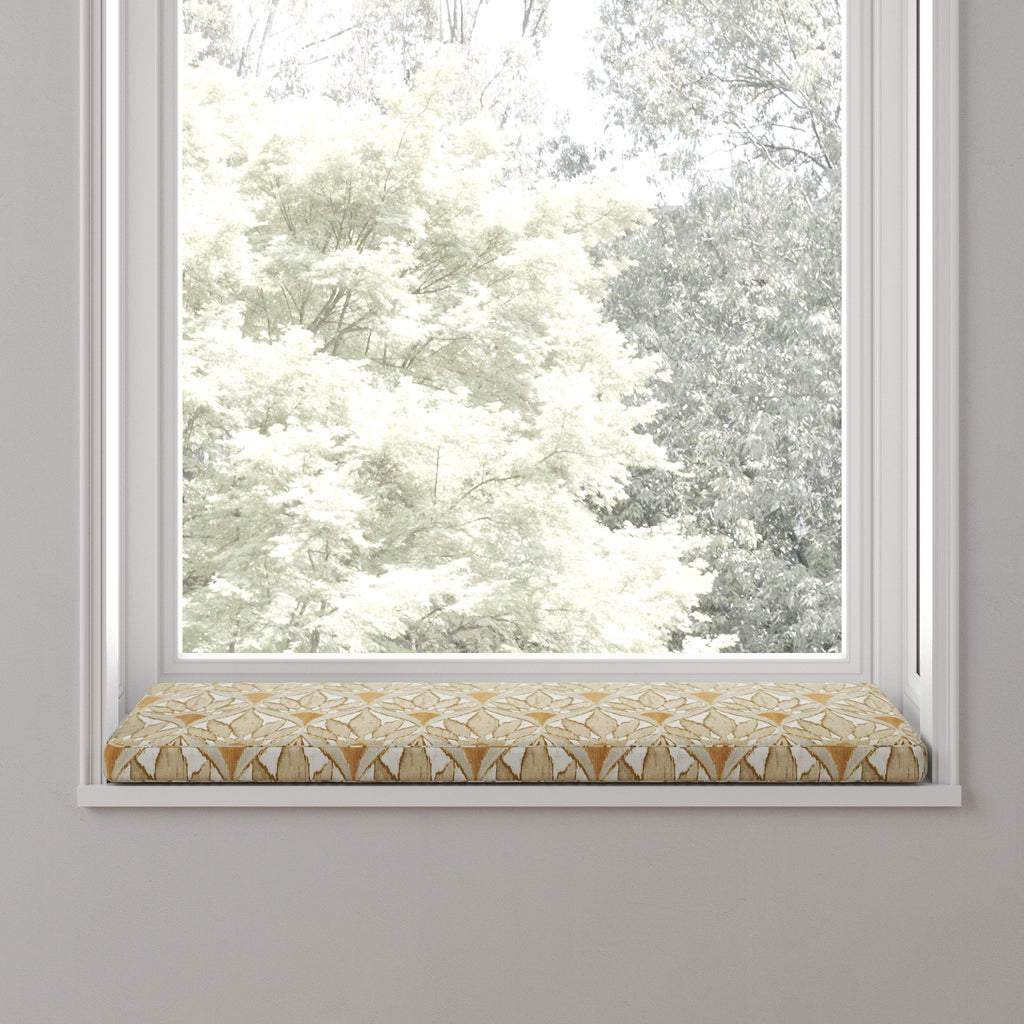 Custom Bench Cushion in Petal Press - Cinnamon