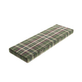 Custom Bench Cushion in Tartan - Evergreen