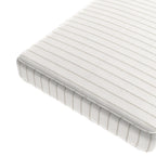 Custom Bench Cushion in Sand Dollar Stripes
