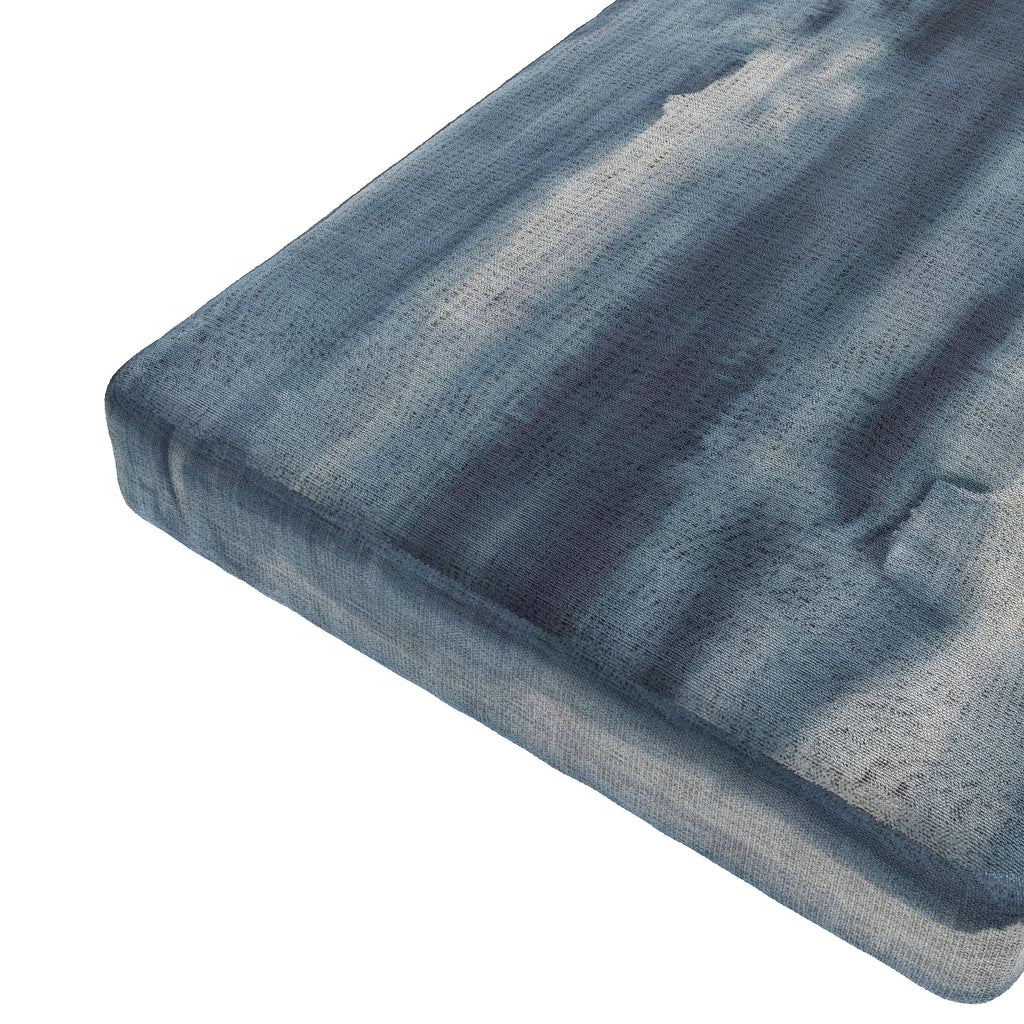 Custom Bench Cushion in Up in the Sky Blue