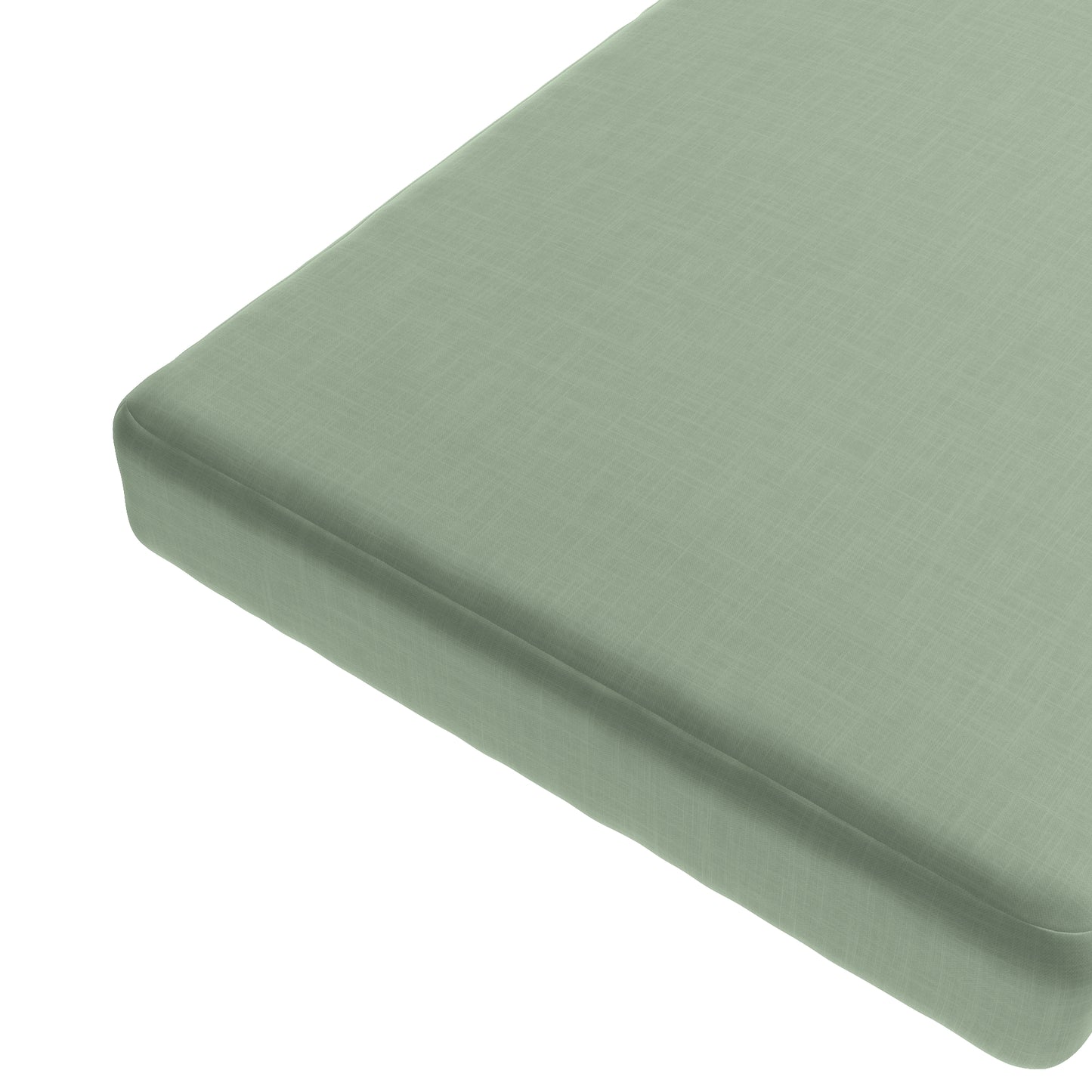 Custom Bench Cushion in Classic Linen Olive