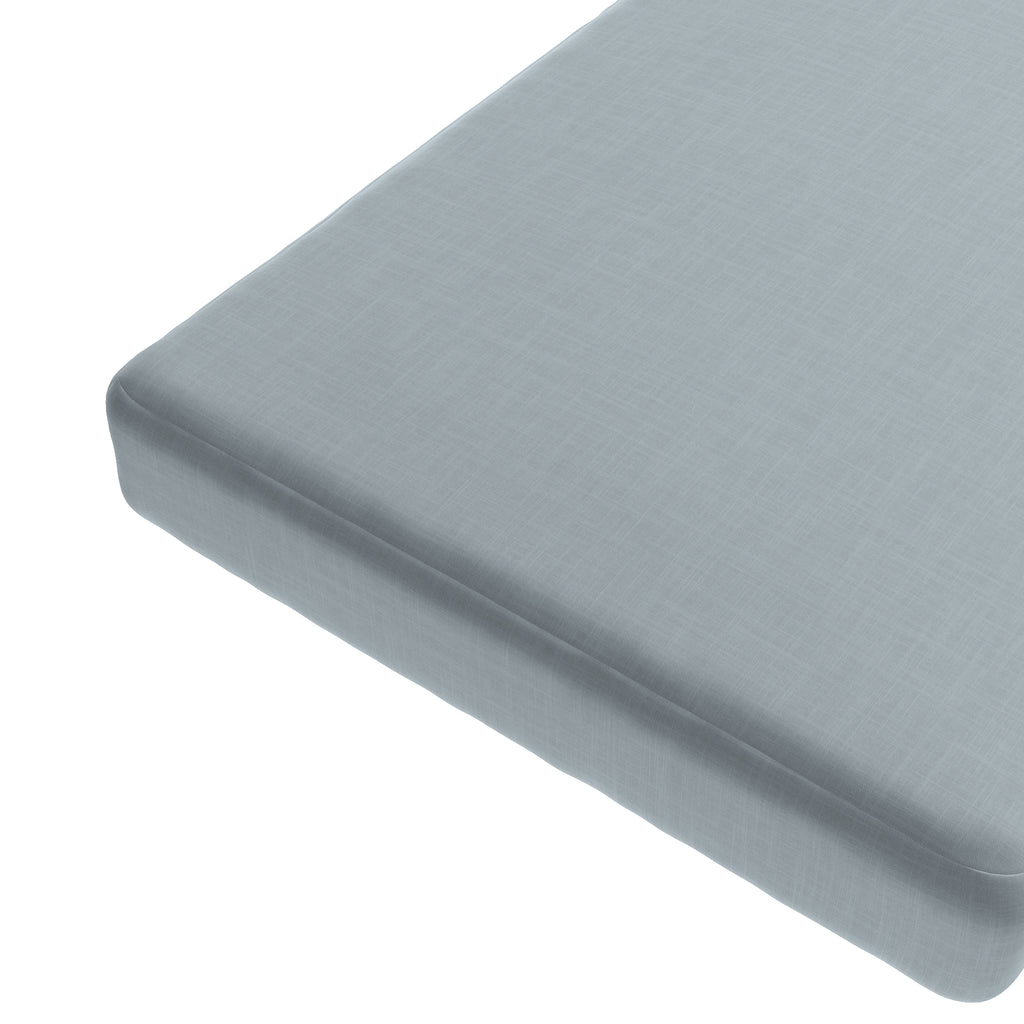 Custom Bench Cushion in Classic Linen Storm