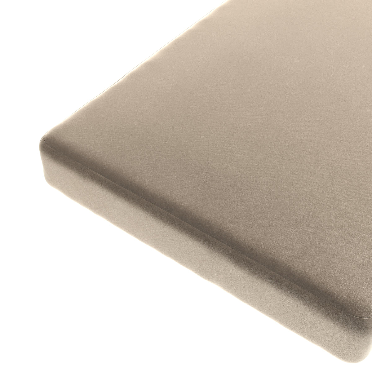 Custom Bench Cushion in Velvet Taupe