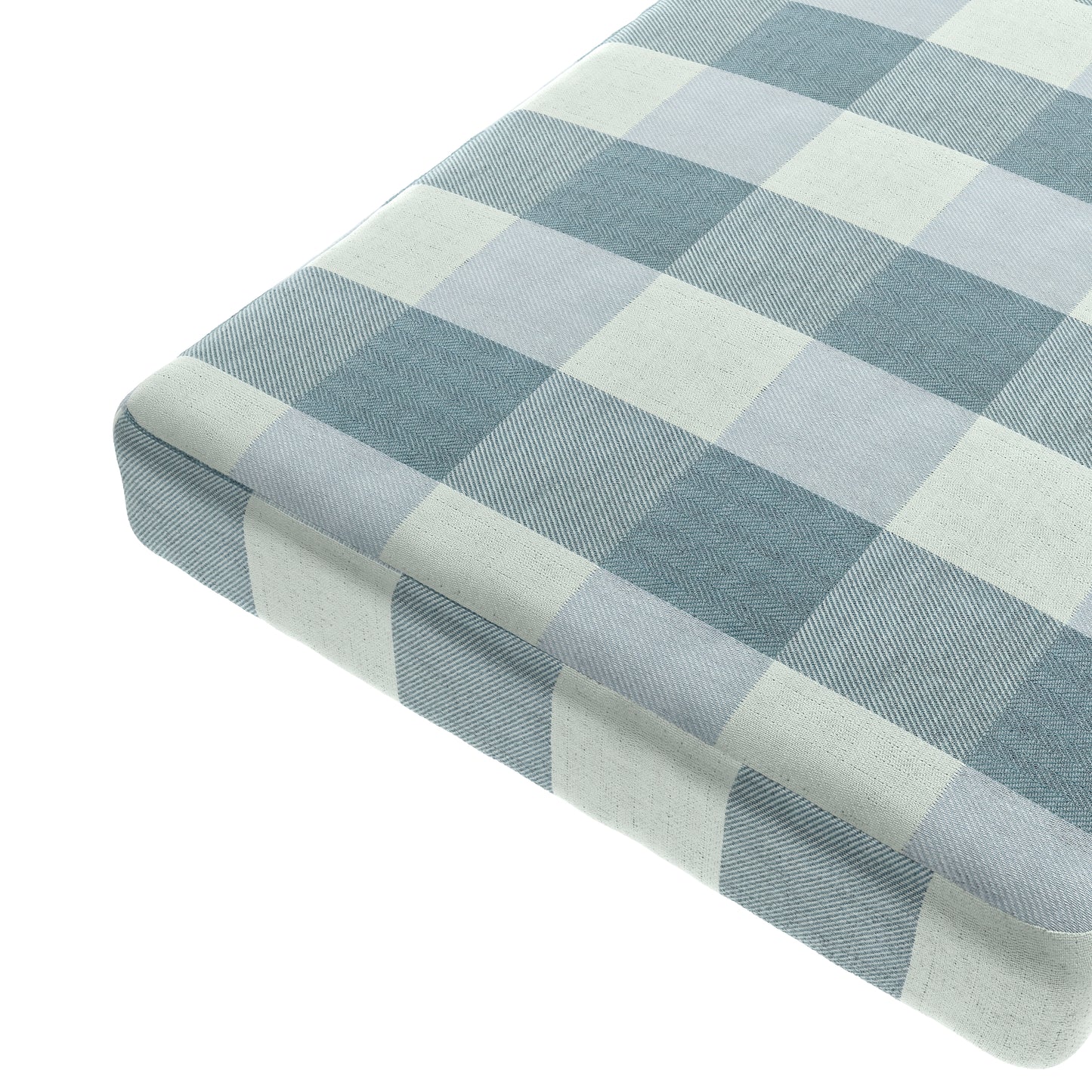 Custom Bench Cushion in Foxy Plaid Harbor