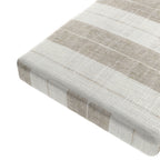 Custom Bench Cushion in French Laundry Stripe - Champagne
