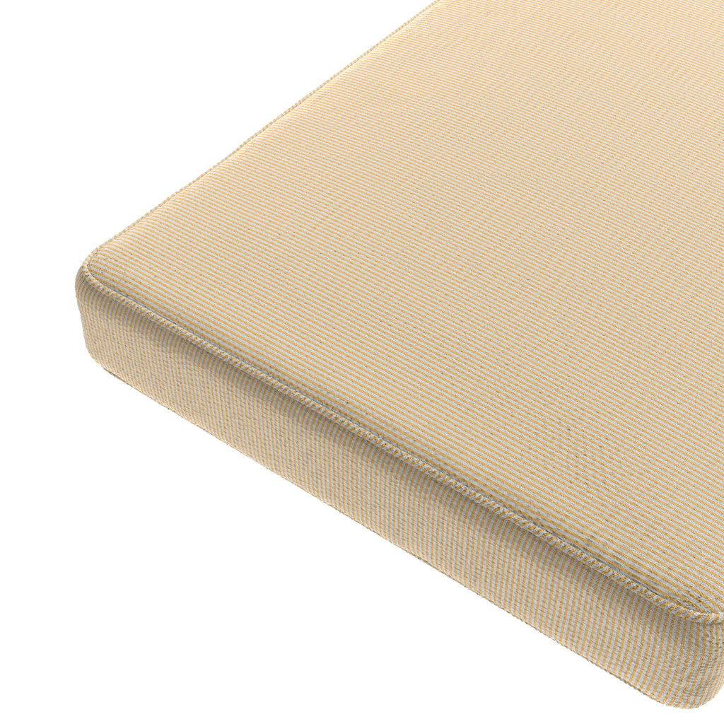 Custom Bench Cushion in Baldwin Goldenrod
