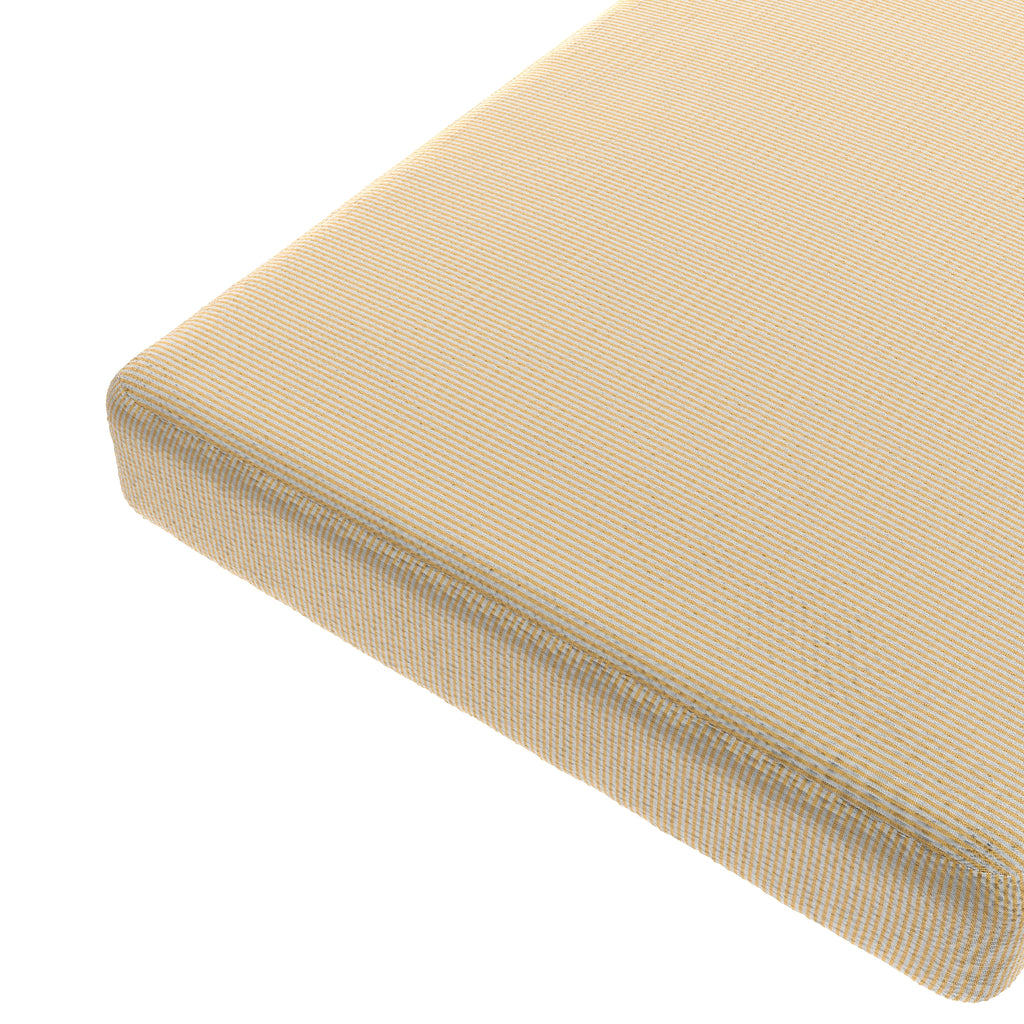 Custom Bench Cushion in Baldwin Goldenrod