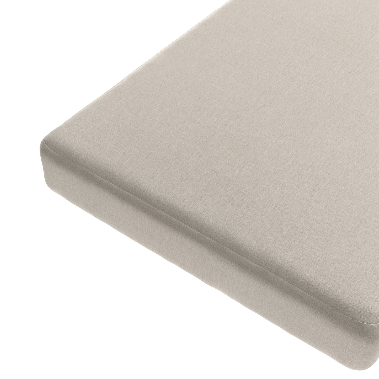 Custom Bench Cushion in Lush Linen Natural
