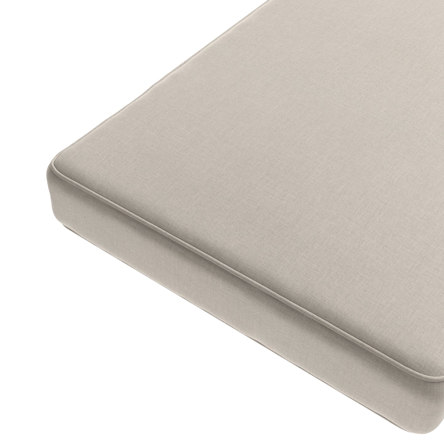 Custom Bench Cushion in Lush Linen Natural