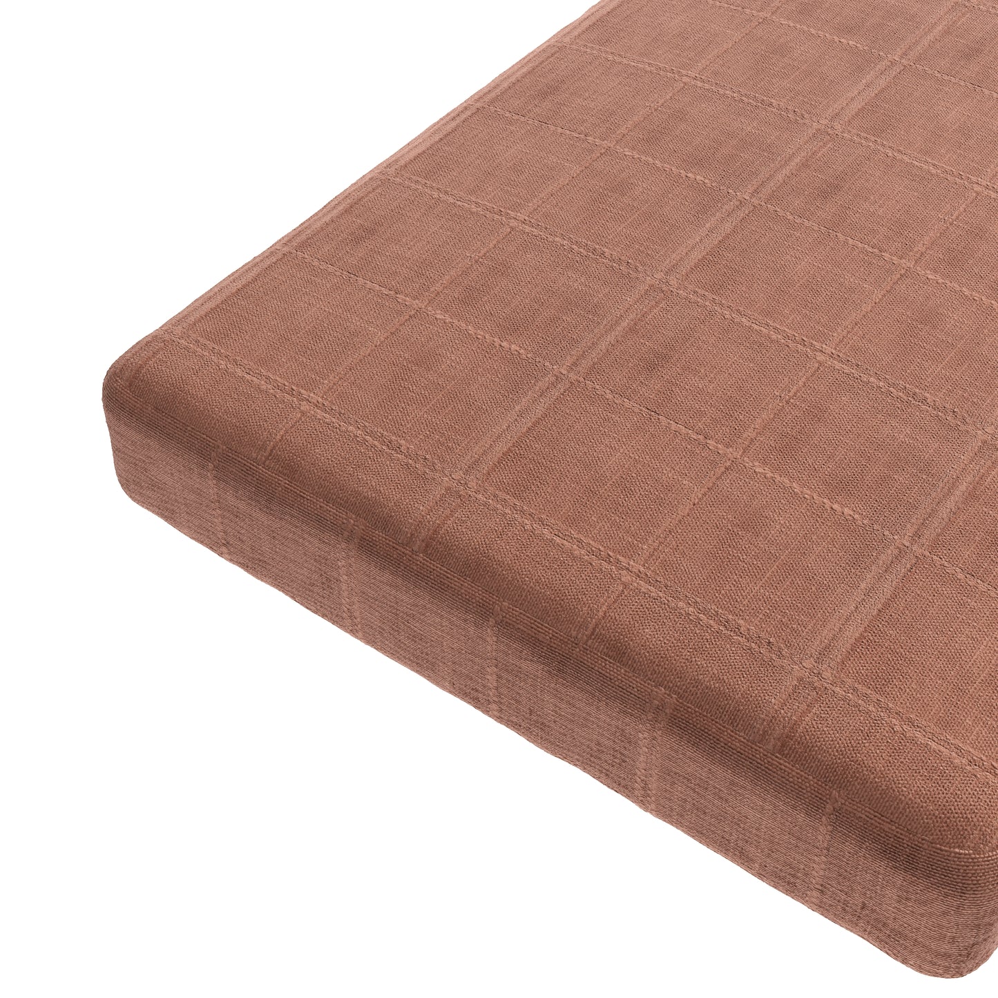 Custom Bench Cushion in Moray Clay