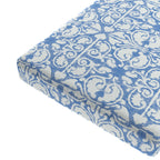 Custom Bench Cushion in Palazzo Chambray
