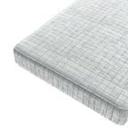 Custom Bench Cushion in 100% Linen - Salt Air