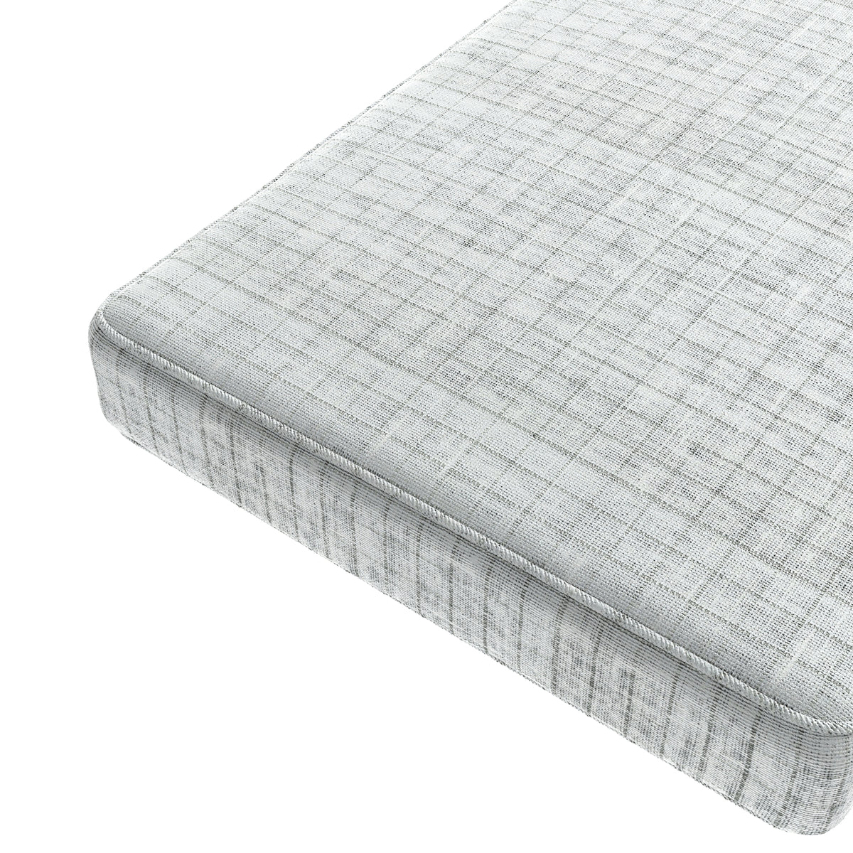 Custom Bench Cushion in 100% Linen - Salt Air
