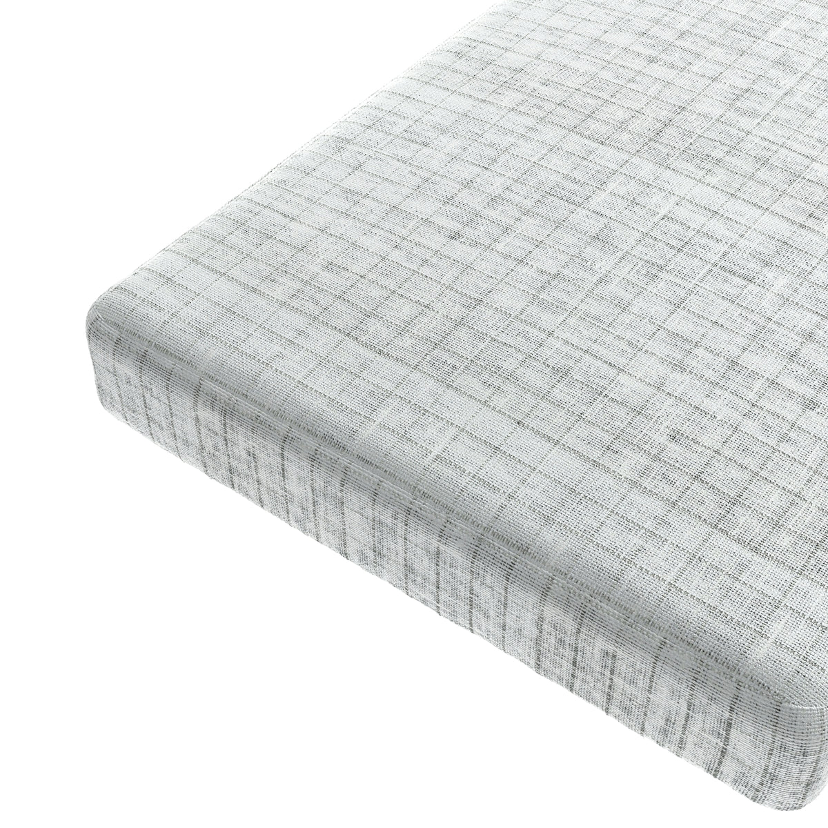 Custom Bench Cushion in 100% Linen - Salt Air