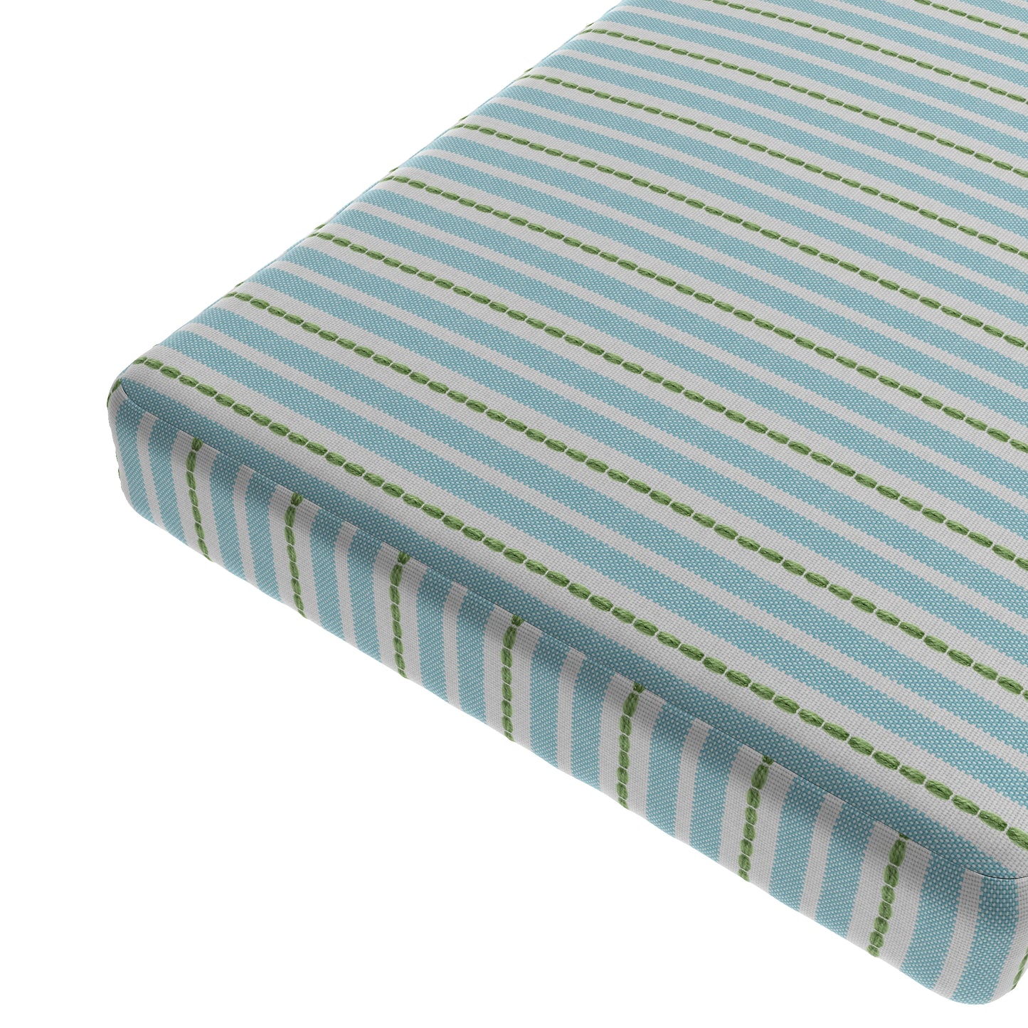 Custom Bench Cushion in Murali Mist