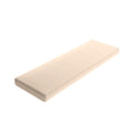 Custom Bench Cushion in Slubby Linen - Cream