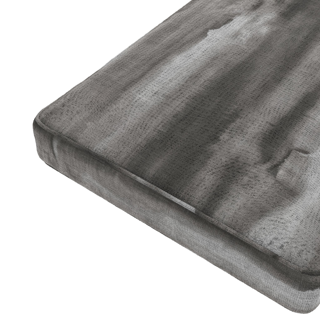 Custom Bench Cushion in Up in the Sky Grey