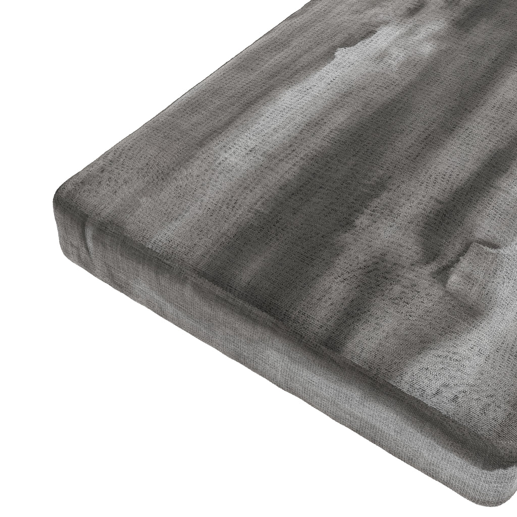 Custom Bench Cushion in Up in the Sky Grey