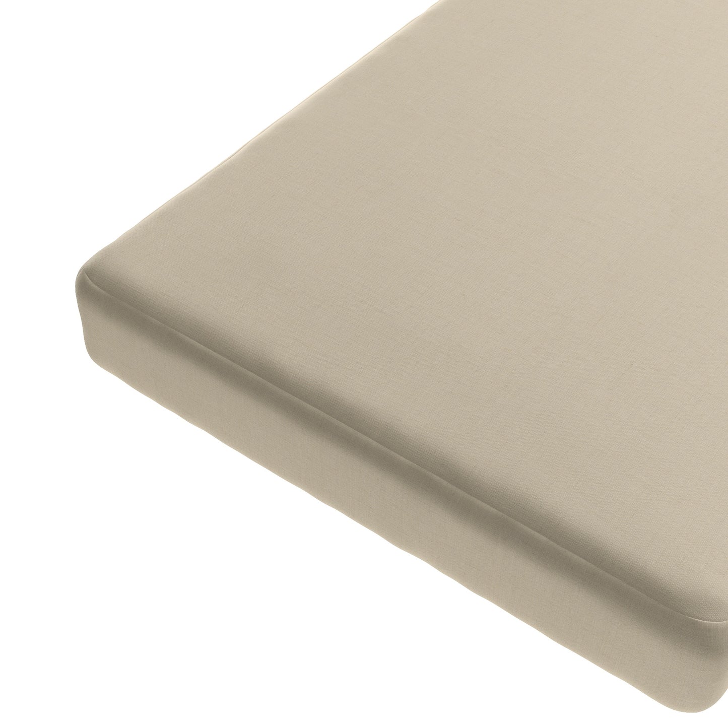 Custom Outdoor Bench Cushion in Sunbrella® - Canvas Flax