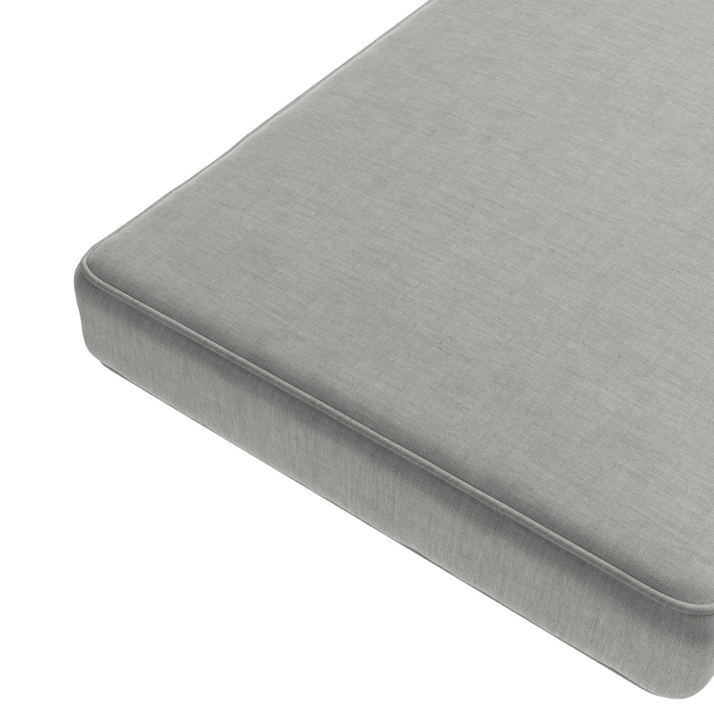 Custom Outdoor Bench Cushion in Sunbrella® - Canvas Granite