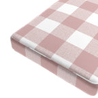 Custom Bench Cushion in Buffalo Check - Mauve