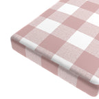 Custom Bench Cushion in Buffalo Check - Mauve