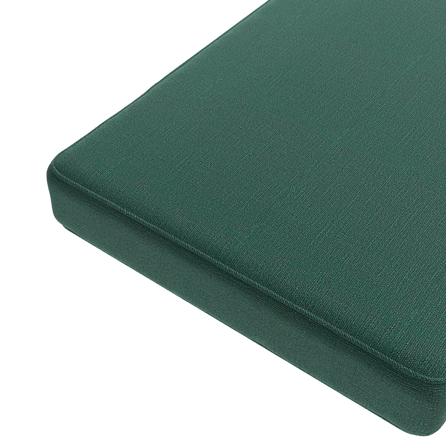 Custom Bench Cushion in Slubby Linen - Spruce