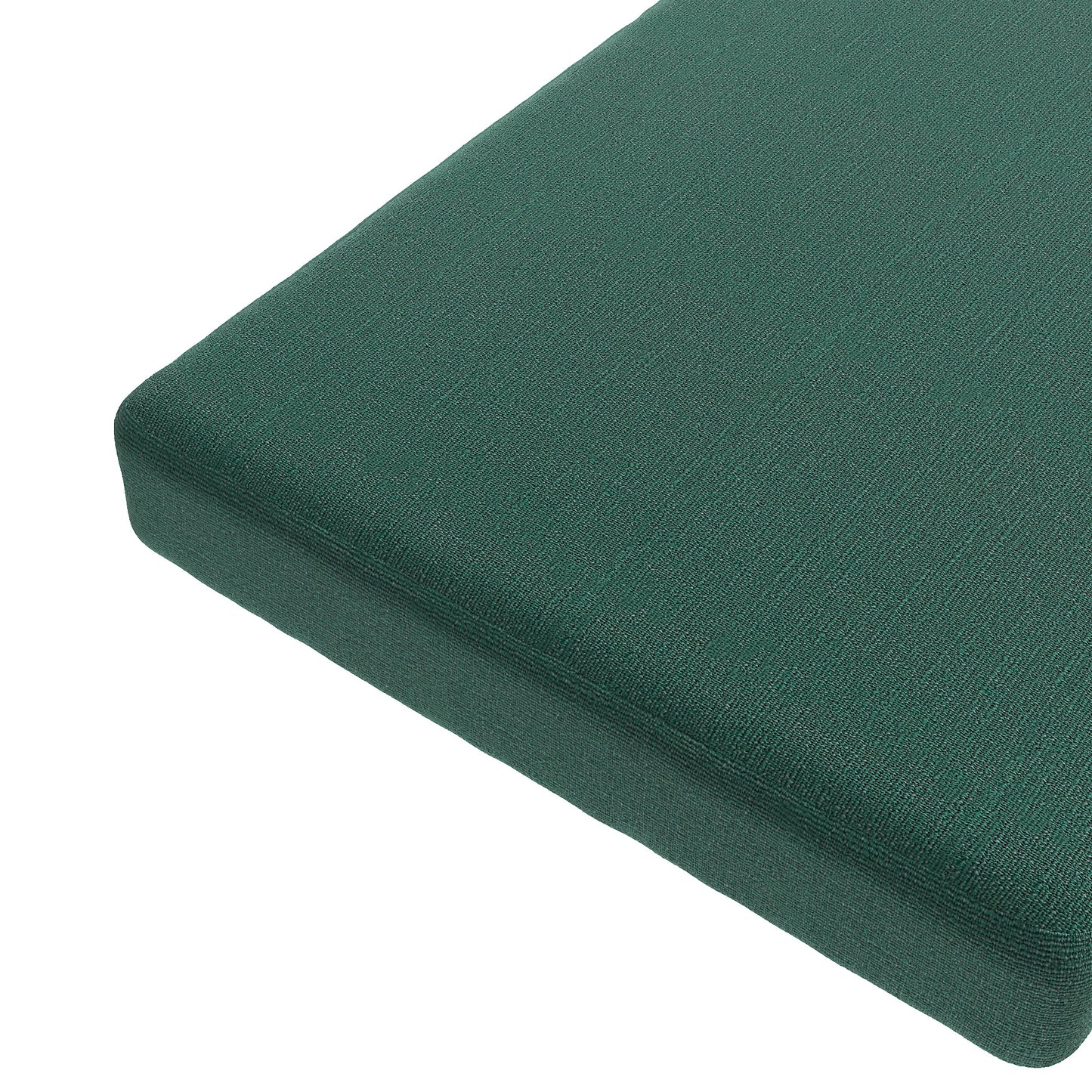 Custom Bench Cushion in Slubby Linen - Spruce