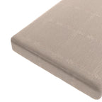 Custom Bench Cushion in Slubby Linen - Cashmere