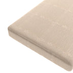 Custom Bench Cushion in Slubby Linen - Cream
