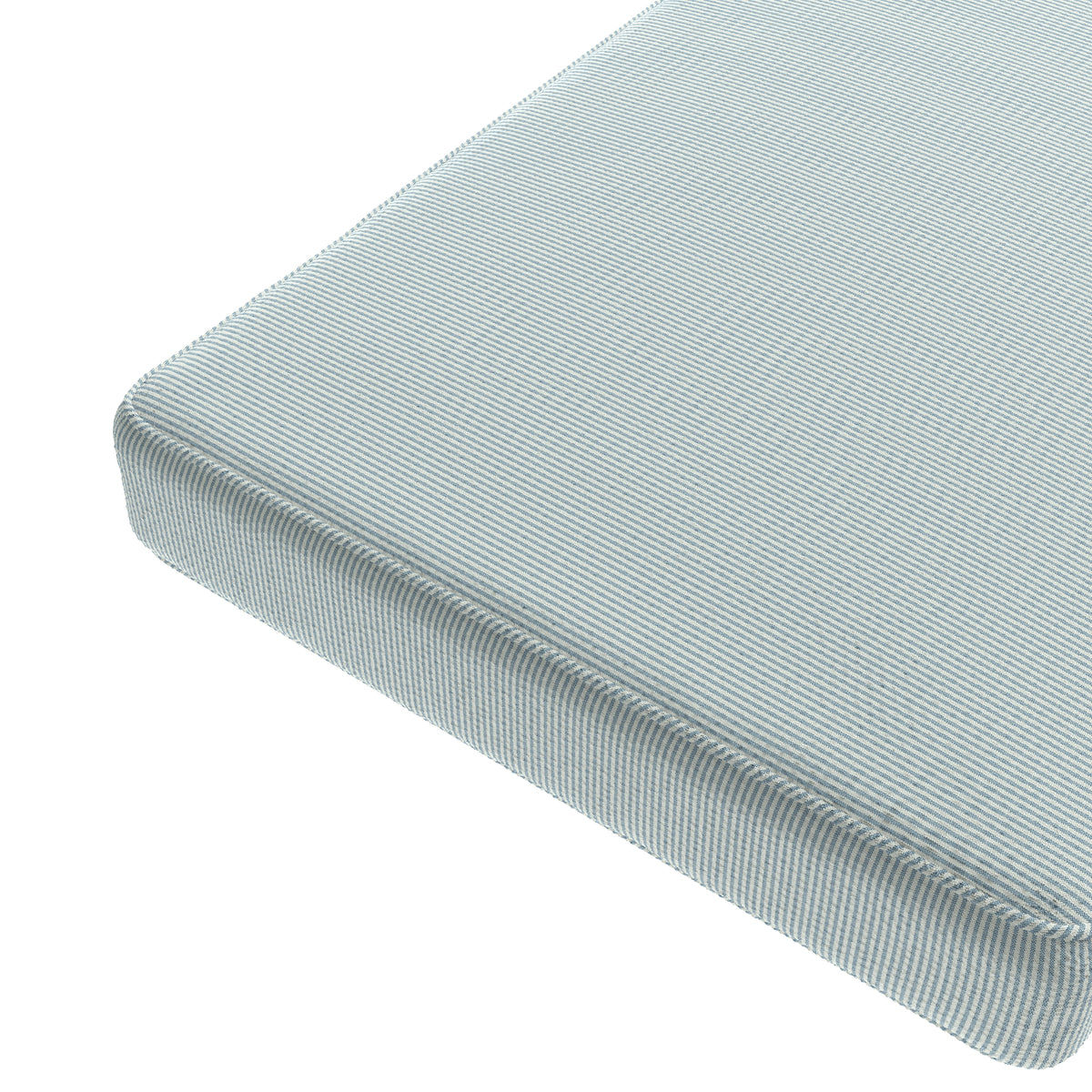 Custom Bench Cushion in Baldwin Baby Blue
