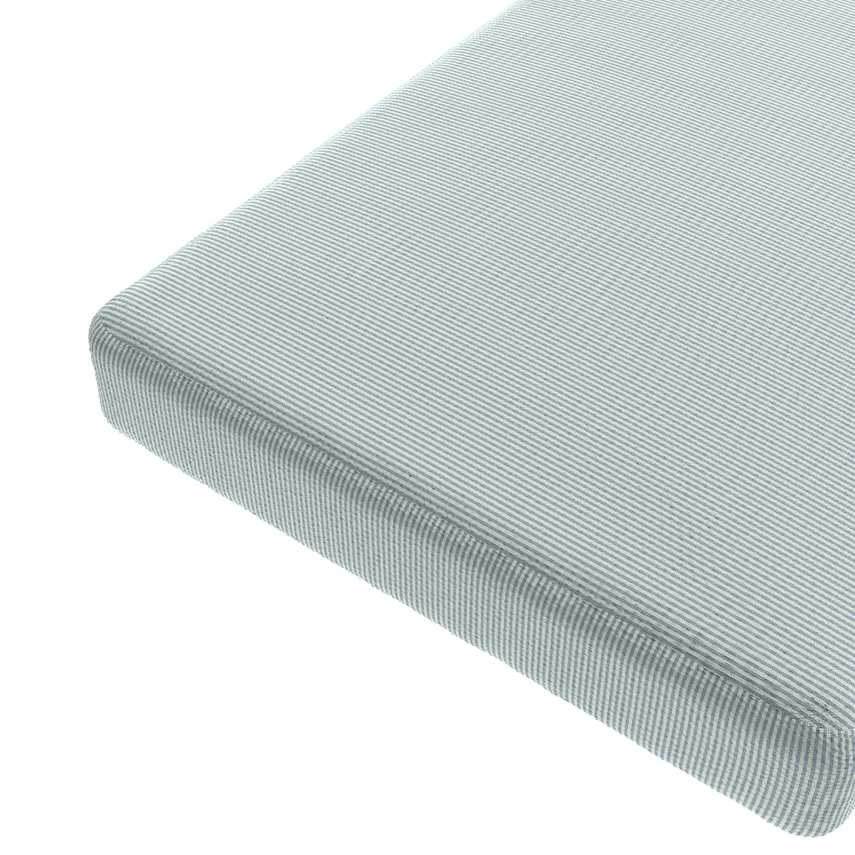Custom Bench Cushion in Baldwin Baby Blue