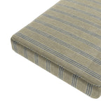 Custom Bench Cushion in Nautical Stripes - Shoreline