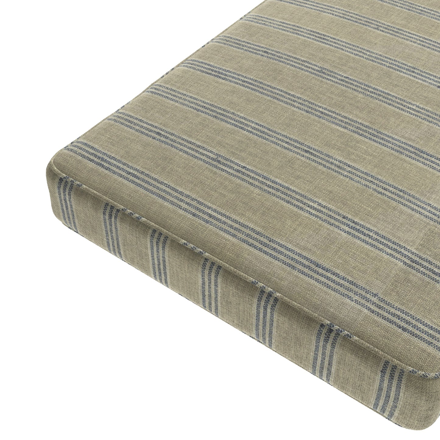 Custom Bench Cushion in Nautical Stripes - Shoreline