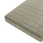 Custom Bench Cushion in Nautical Stripes - Shoreline