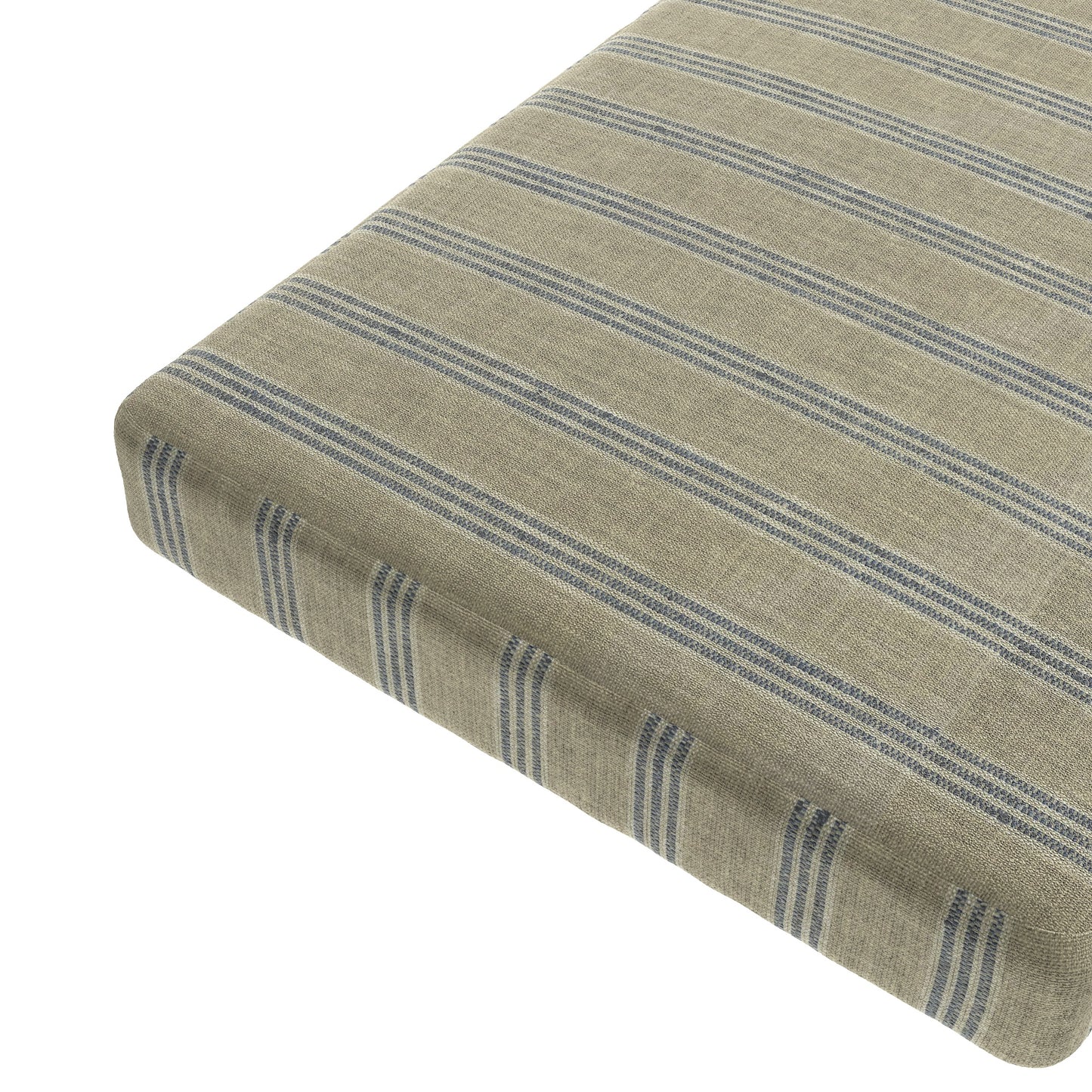 Custom Bench Cushion in Nautical Stripes - Shoreline