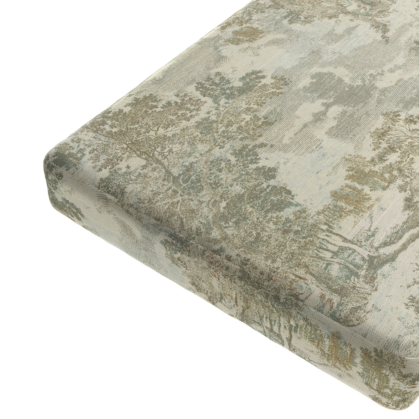 Custom Bench Cushion in Country Toile - Ivy