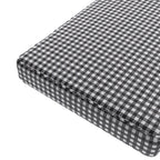 Custom Bench Cushion in Gingham - Black