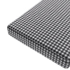 Custom Bench Cushion in Gingham - Black