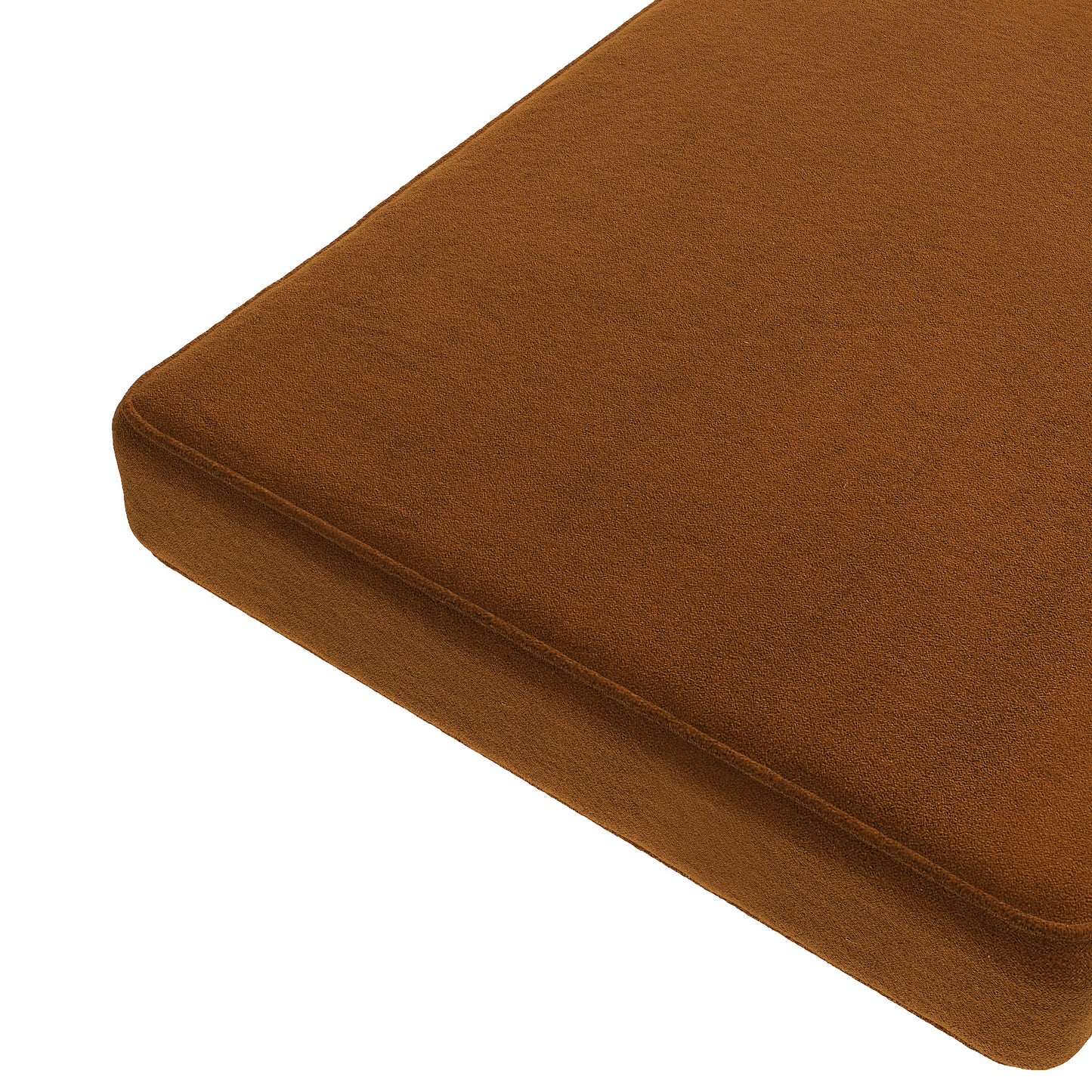 Custom Bench Cushion in Velvet Amber