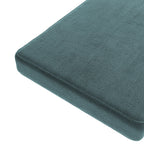 Custom Bench Cushion in Velvet Seaside