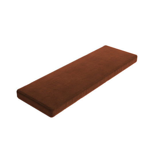 Custom Bench Cushion in Velvet Spice