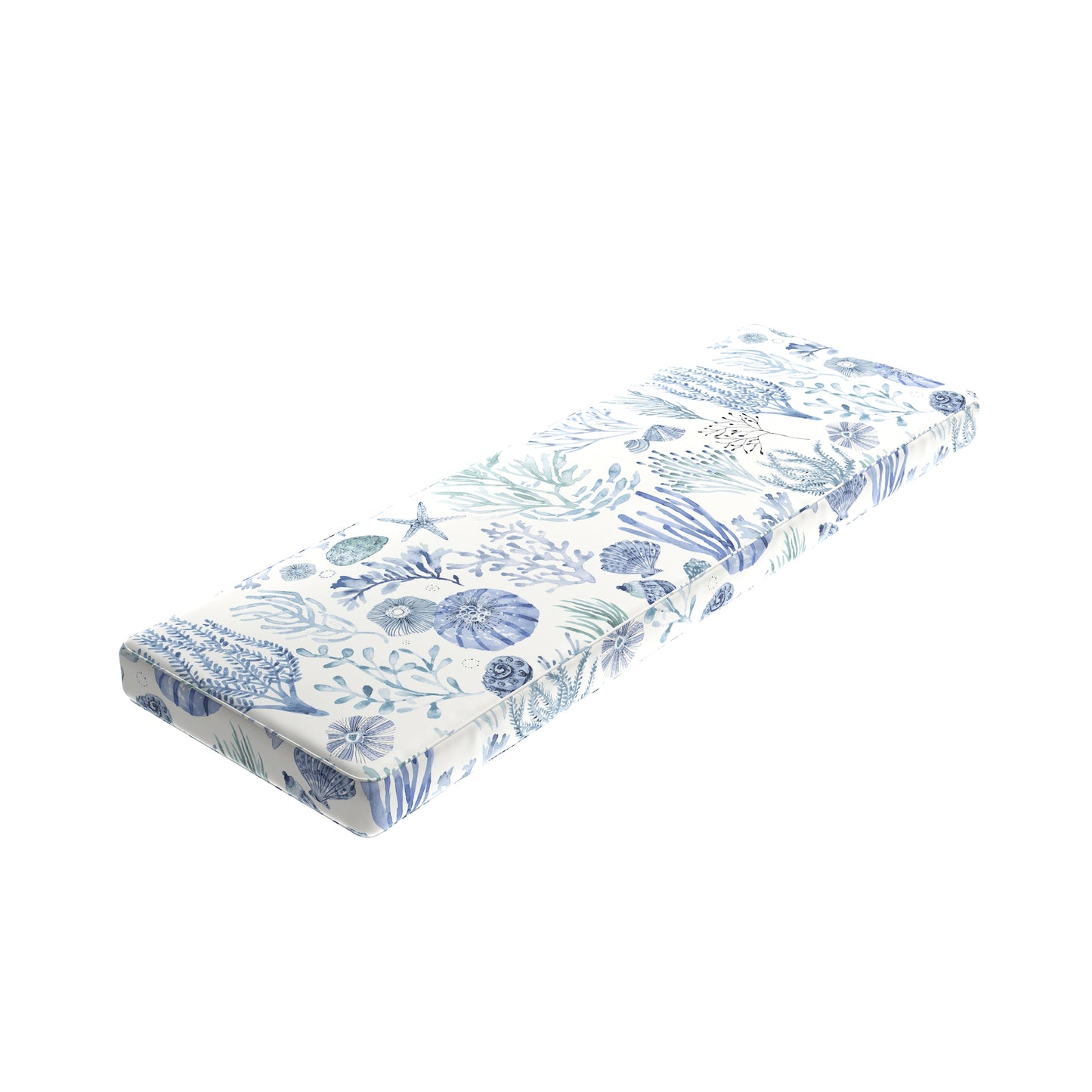 Custom Bench Cushion in Montauk - Ocean