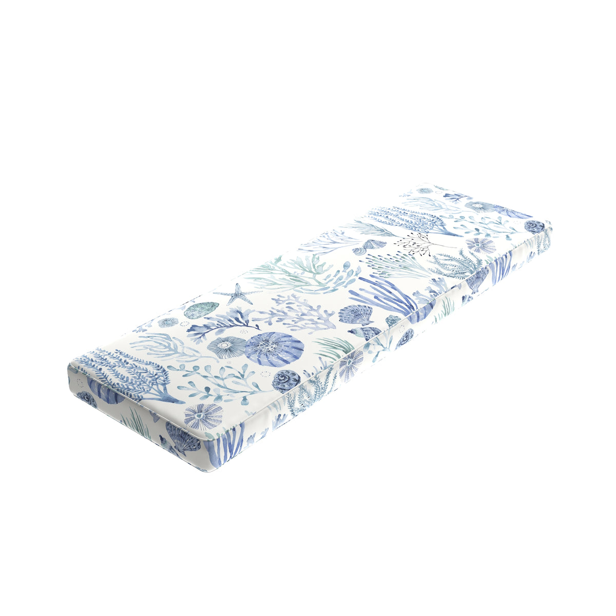 Custom Bench Cushion in Montauk - Ocean