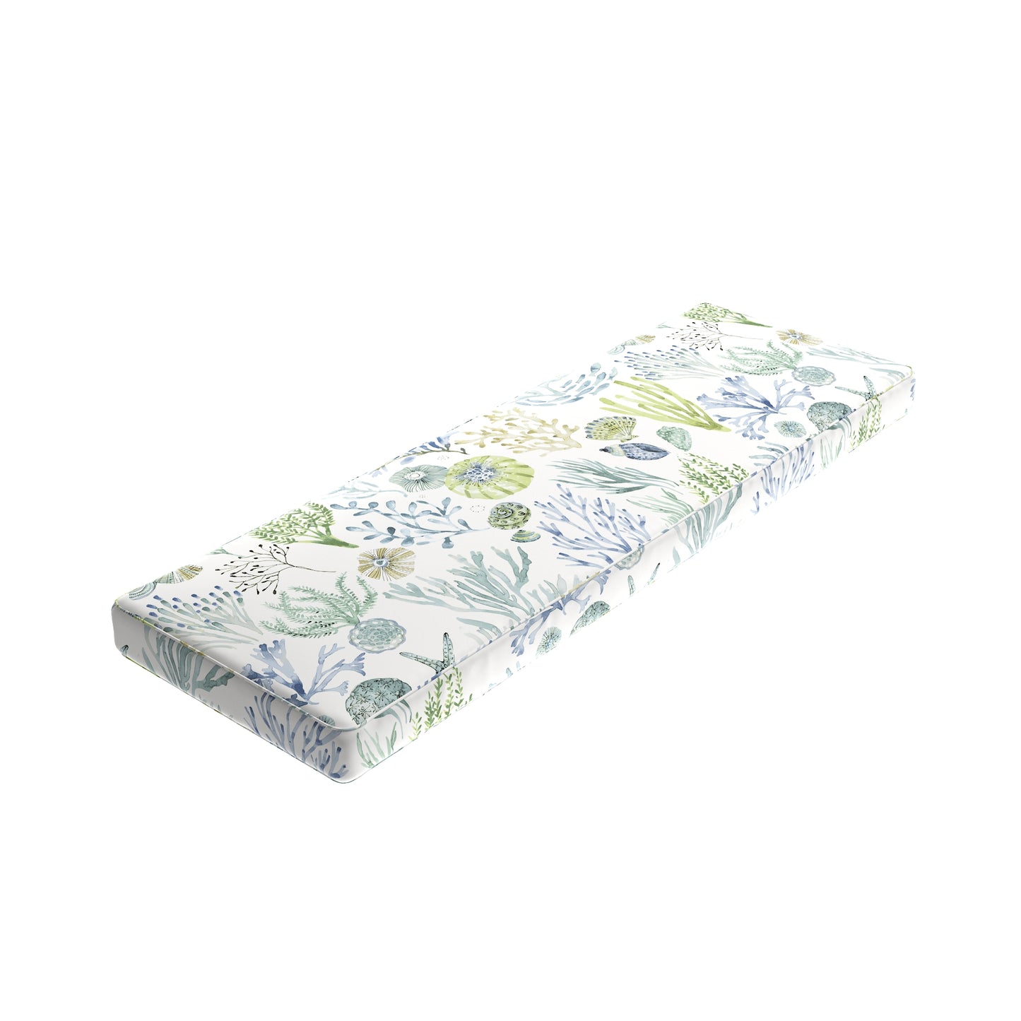 Custom Bench Cushion in Montauk - Green