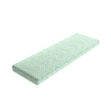 Custom Bench Cushion in Positive Print - Emerald