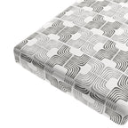 Custom Bench Cushion in Groovy - Pewter
